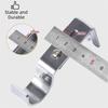 Metal Construction Curtain Rod Bracket Adjustable Direction Length Roman Pole Bracket  Bedroom Use