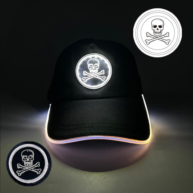 Fashion Glowing Baseball Cap LED Light Up Hiphop Hat Bar Club Props Fluorescent Hat Men Women DJ Dance Supplies Costume