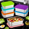 Stainless Steel Lunch Box With Lid Portable Fruit Salad Food Container Stackable Leak Proof Bento Box For Student