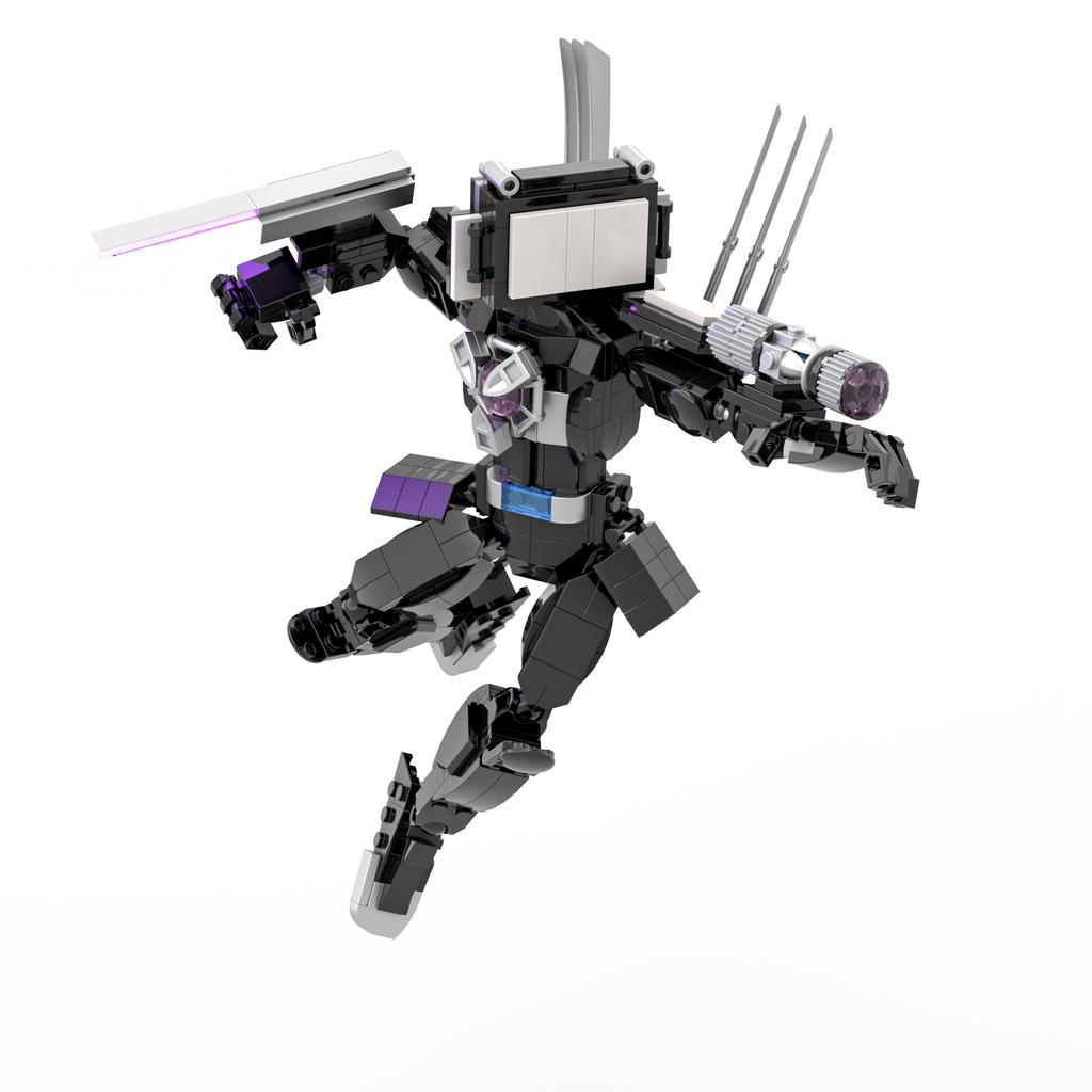 2024 3D Children's Block Plastic Game Designer for Teens and Children Skibidi Toilet 412pcs