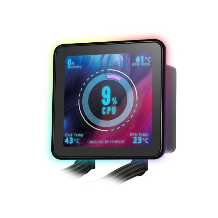 Mars Gaming Ml-visionpro360 Refrigeración Líquida Aio Tdp 600w 3x Ventiladores Argb Pantalla Negro