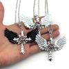 Collier Ange Croix Original avec Design Personnalisé & Ailes d'Ange Polyvalentes Haut de Gamme.