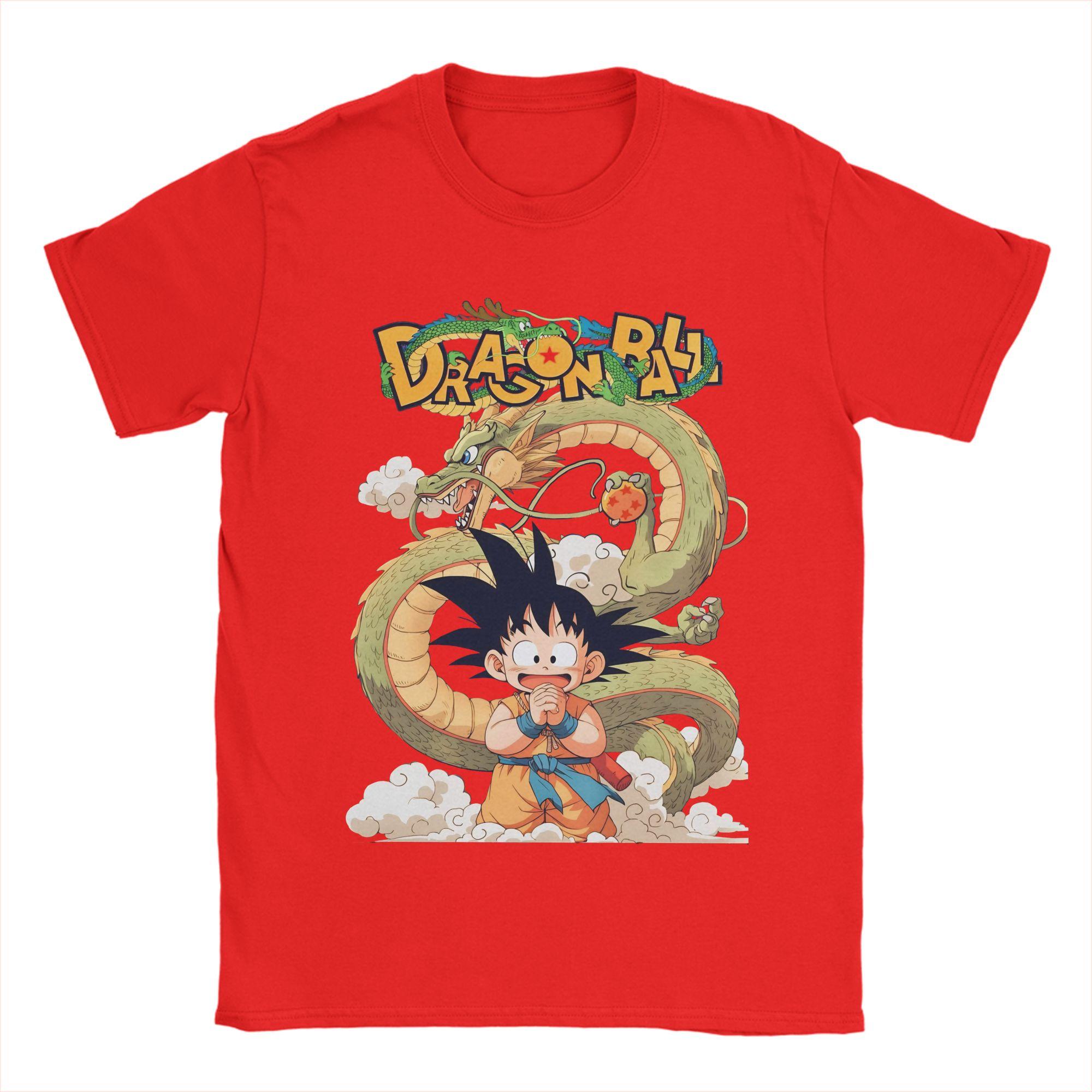 Unisex Womens TShirt Dragon Ball Shenron Kid Goku Leisure 100 Cotton Tee Shirt Short Sleeve T Shirts O Neck Tops Unique S