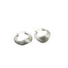 Irregular Design Earrings French Hand Brushed Niche Design High Sense Exquisite Versatile Earrings