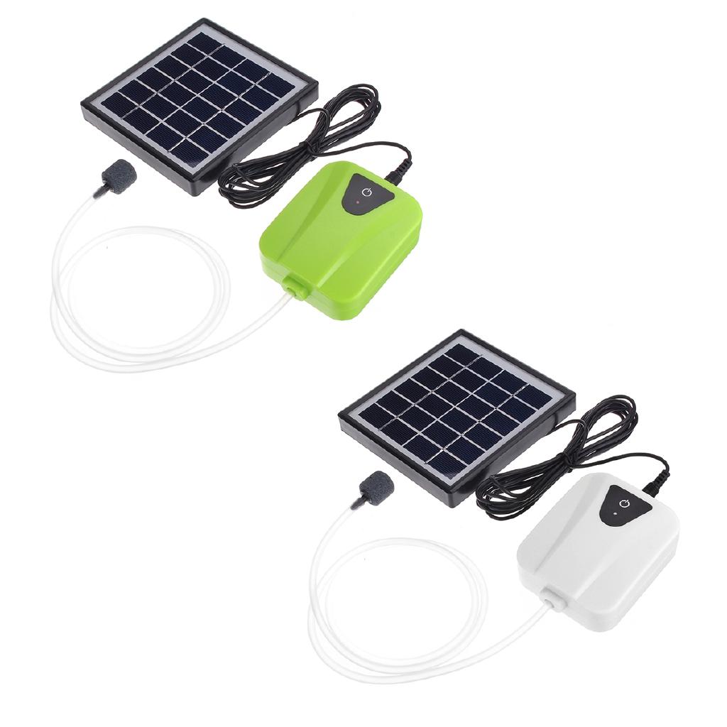 2 L / min 3 Colors Solar Powered Oxygenator Water Pump USB Oxygen Pond Turbine Water Museum Air Pump for Plants Fish Tank Home Garden