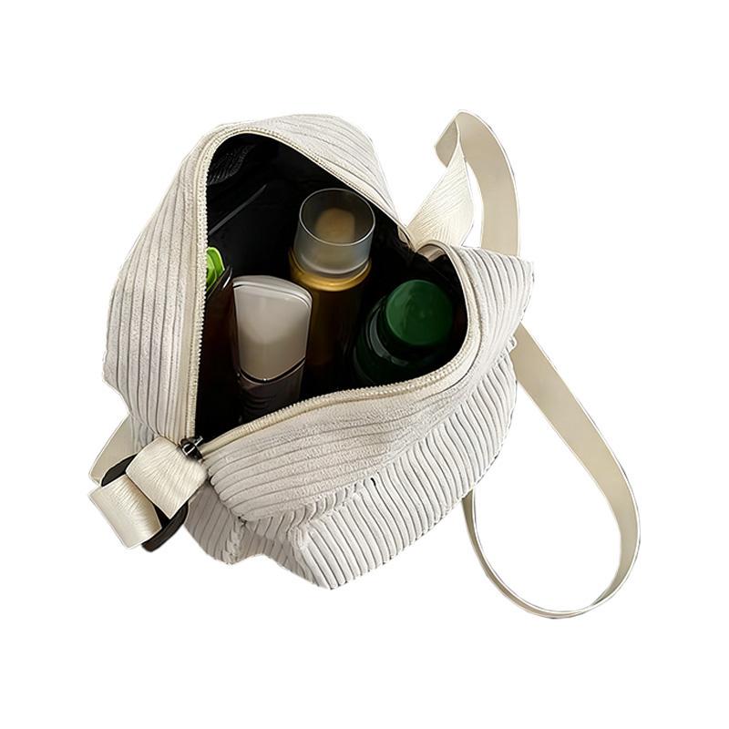 Cozy Corduroy Crossbody Bag Multi-Color Adjustable Strap Lightweight for Daily Outings Casual Functial Stylish Mini Bag