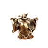 Small Elegant Brass Wealth Ornament Grand Tabletop Statue Decorative Piece for Home Office Business Success Decor