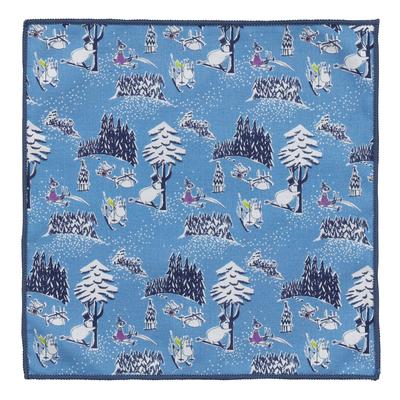 Quartalsbericht Mumin Brille Mumintal Schnee B20 x H20cm in (MUMIN) Stoff, Spielen, Blau, Ca.. [Hergestellt in Japan]