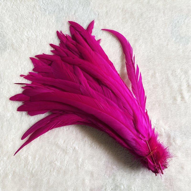 Wholes 500pcs Rooster Tail Feathers 25-30cm 30-35cm 35-40cm 40-45cm For Colored Carnival Costume&mask Party