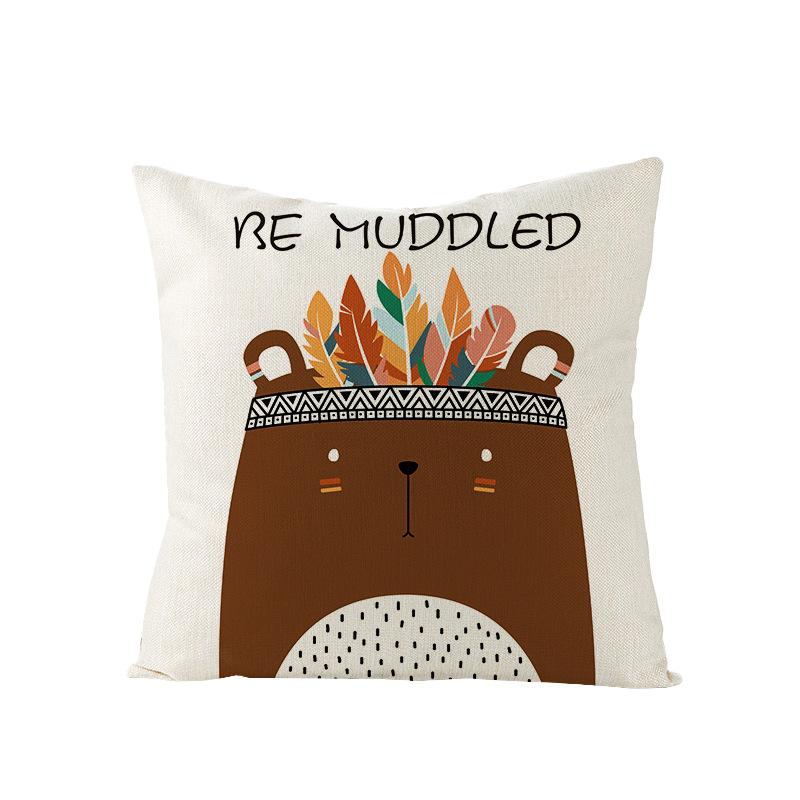 Polyester Pillow Cover Nordic Home Living Room Decoration Pillow Office Car Cushion Cover