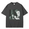 Funny Twilight Edward and Bella Eating Noodles In The Forest Tshirt Robert Pattinson Meme Tshirt Unisex Vintage Oversized T Shirts
