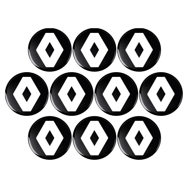 2026 Hot For Renault Interior Stickers For Renault DUSTER Megane 2 3 Clio 4 Captur Kadjar Fluence 14mm Car Remote Key Emblem Bad