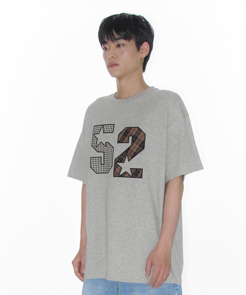 AMES-WORLDWIDE 52 Applique Tee Gray