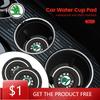 Car Sticker 2pcs Car Coasters Water Cup Holder Pads Cup Slot Non-Slip Mat Interior Accessories For Octavia 1 2 3 A4 A5 A7   NL6