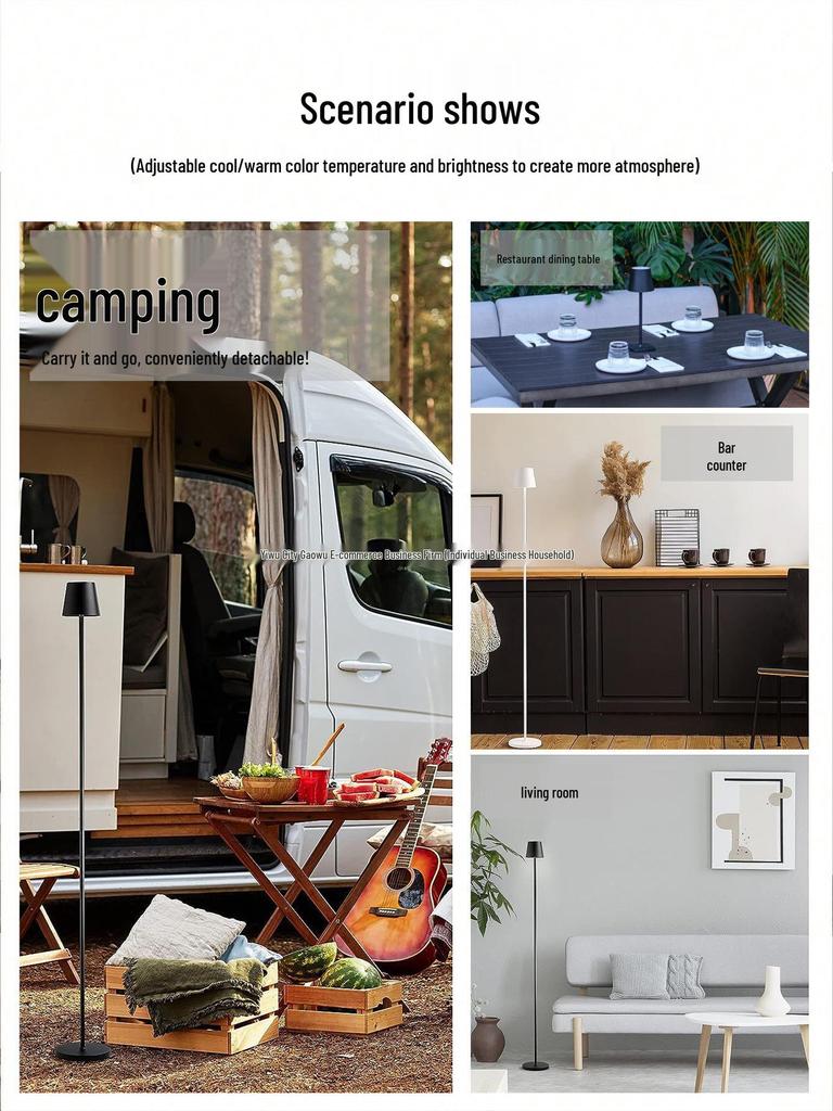 A6T Creative Wireless Ultra-Minimalist Floor Lamp: Luxury Bedside and Living Room Light with Charging Feature.