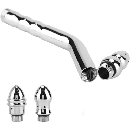 Syfunny Cleansing Enema Shower Head, Enema Nozzle Shower, Shower Enema Hose and Nozzle System with Two Shower Heads, Enema Shower Head for Seniors