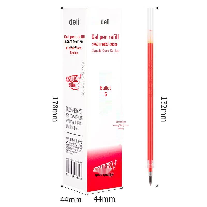 Deli S760 Bullet Tip Gel Pen Refill