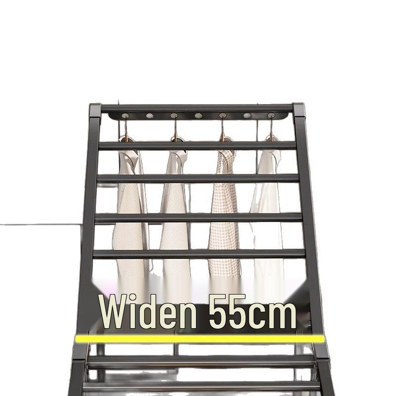 Indoor Foldable Clothes Drying Rack: Floor-Standing Design for Home, Balcony, Bedroom, Baby Clothes and Quilts