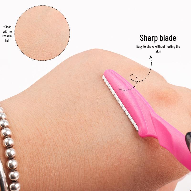 Beginner-Friendly Stainless Steel Eyebrow and Beard Shaper Razor
