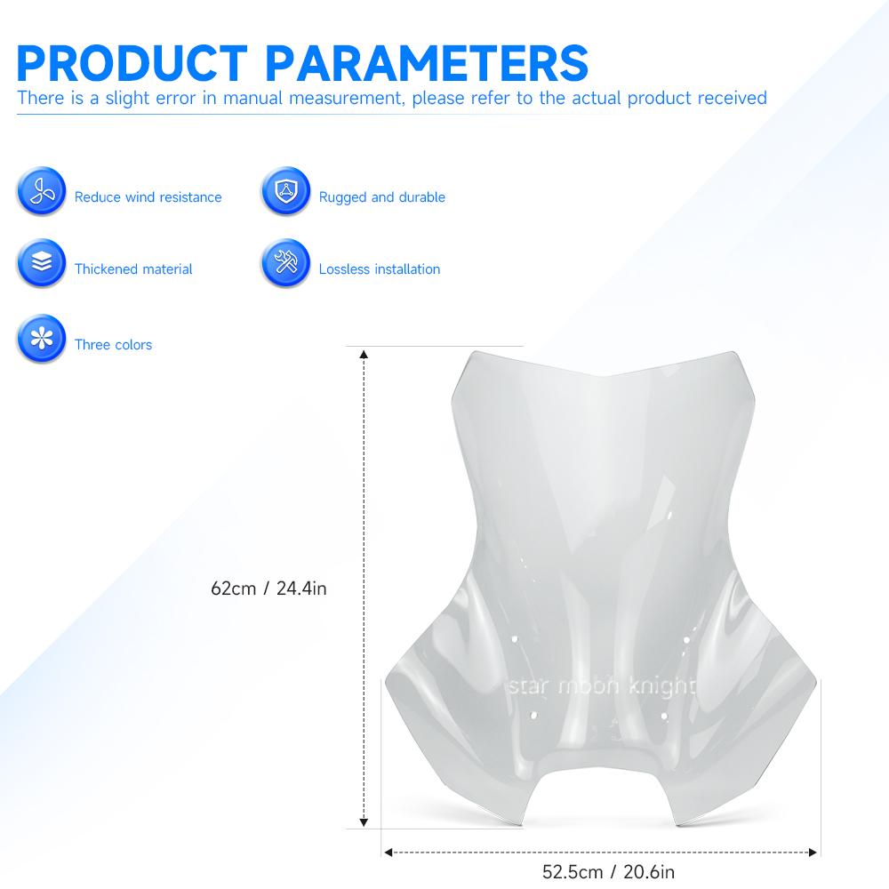 R1300GS Windshield Fairing For BMW R 1300GS 1300 2023- Motorcycle Upper WindScreen Deflector