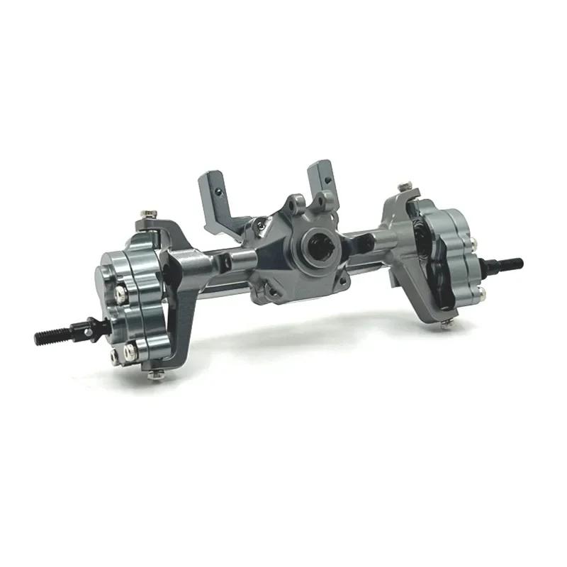 Upgrade Metal Front Rear Portal Bridge Axle Differential Assembly for FMS 1/24 FCX24 Xiaoqi Crusher Chevrolet K5 RC Car Parts