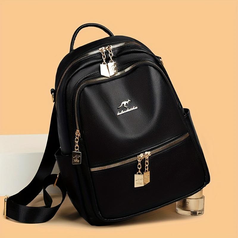 Fashionable PU Women's Backpack, Suitable for Shopping and Travel, High-quality Single-shoulder Bag