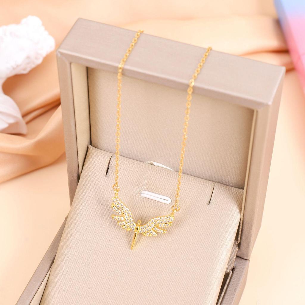 Men’s Angel Wings Necklace: Versatile, Trendy Hip-Hop Summer Accessory for Women & Men