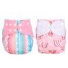 2Pcs Baby Diapers Breathable Washable Reusable Toddler Training Pants for Children 3 To 15kg