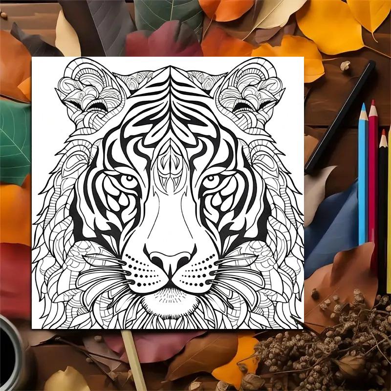 Mandala Animal Drawing Creative Imagination and Realistic Doodles Adult Picture Book