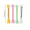 10pcs 0.5mm Creative Giraffe Gel Pen Cartoon Deer Shape Pen Cute Stationery Writing Tool Water-based Pen