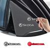 Pdvri7 2/4pcs 3D Aluminum Badge Emblem Sticker For Octavia A5 Superb Old Febia Roomster 2013 2005-2008 Rapid Roomster Kodiaq Yeti
