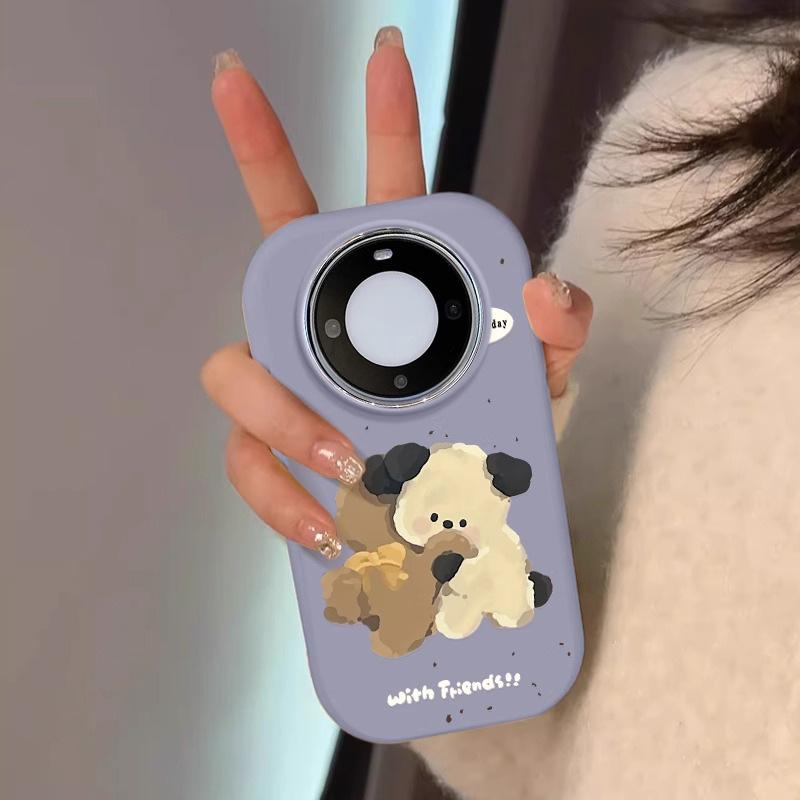 

Hug the puppy for huawei pura80pro mobile phone case mate60 women s P60/50/40/30 cute huawei mate30/mate30e