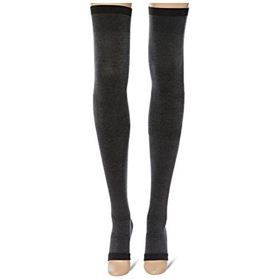 GUNZE Socks Compression Over Knee RIZAP Wear While Sleeping Refreshing Beautiful Legs Nighttime Full Leg Length Ladies