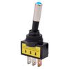 1pc 12mm LED Switch Automotive Lighting Switch LED ASW-15D SPST 2 Position 3 Pin ON OFF 12/24V DC Self-locking Switch