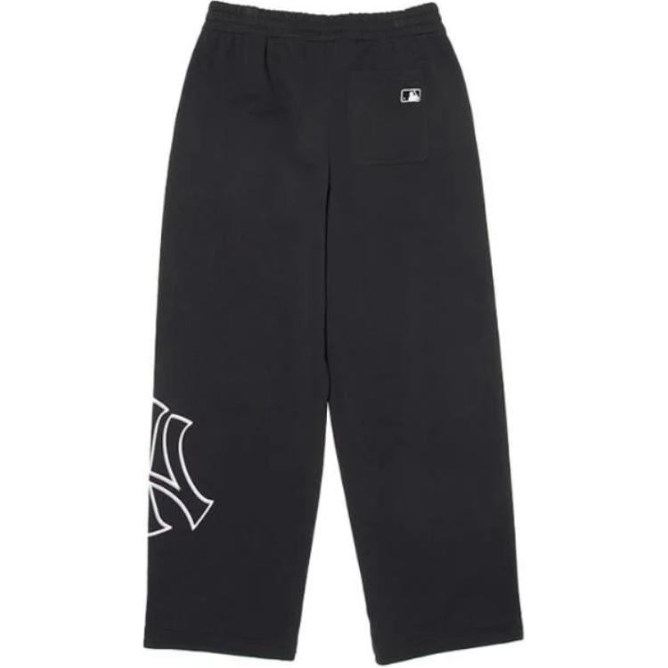 New MLB New York Yankees Basic Mega Logo New York Yankees Pants Casual Pants Unisex Black 3APTB0344-50BKS