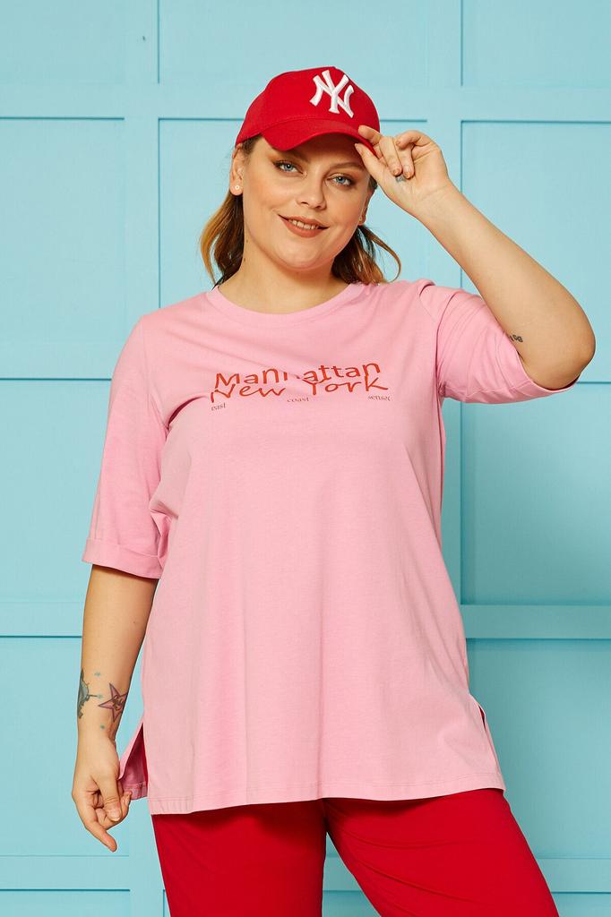 Women's Style Big Size T-Shirt Printed Cotton T-Shirt