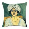 Henri Matisse Printed Cushion Cover Portrait Oil Art Painting Decorative Pillowcase Home Decor Polyester Cotton Linen 45X45cm