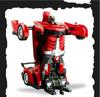 Multifunctional Robot Toy, RC Car, Transforms Into a Robot, High Stability, Shockproof, Kids Toy, Gift (Police Car)