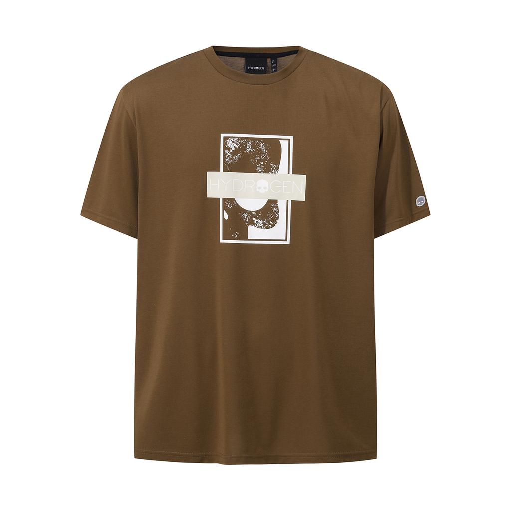 HYDROGEN Uniskull Box Logo Graphic T-Shirt
