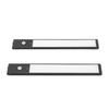 2pcs Under Cabinet Lights Re able LED Motion Sensor Lights Indoor Magnetic Closet Lamps for Kitchen Stick On 3 Color