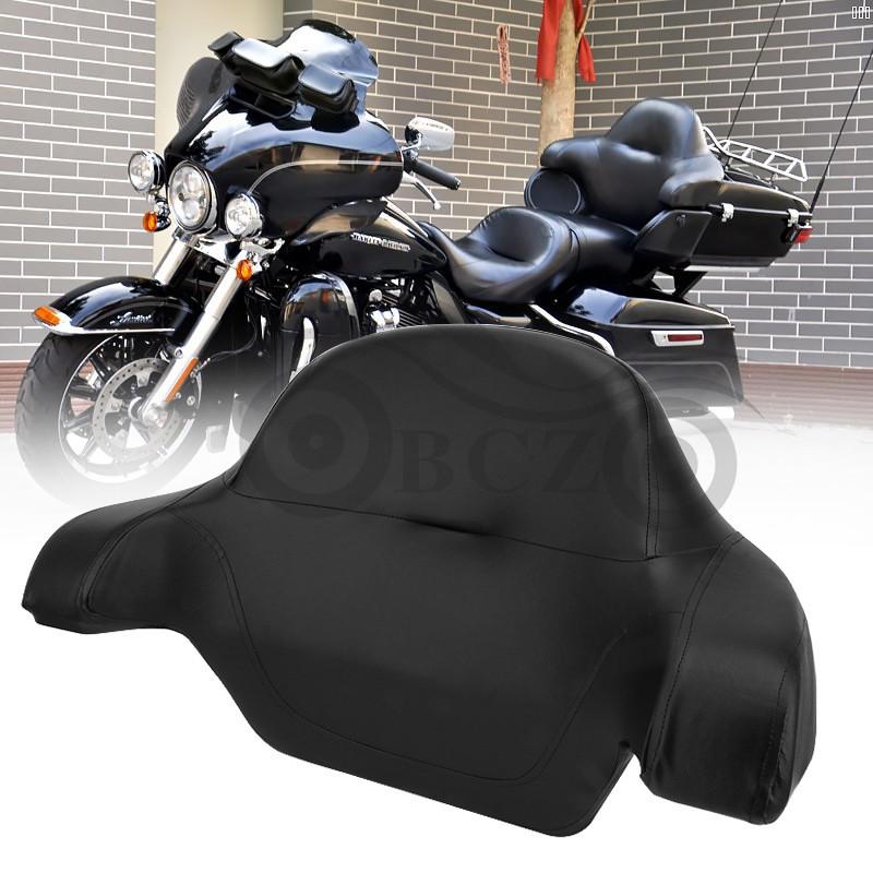 Harley Motorcycle Rear Box with Comfort Backrest Cushion Harley Cruiser Prince Large Glide Twin Light Glide