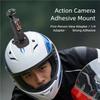 Helmet Mount Base Fix Bracket with Screw Nut Adapter for Action Camera Installation Lightweight Weather Resistance