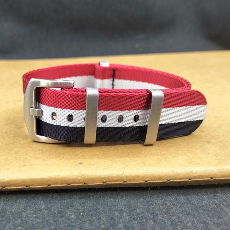 High-End NATO One-Piece Nylon Watch Strap - Canvas Woven, Sizes 18/20/22/24.