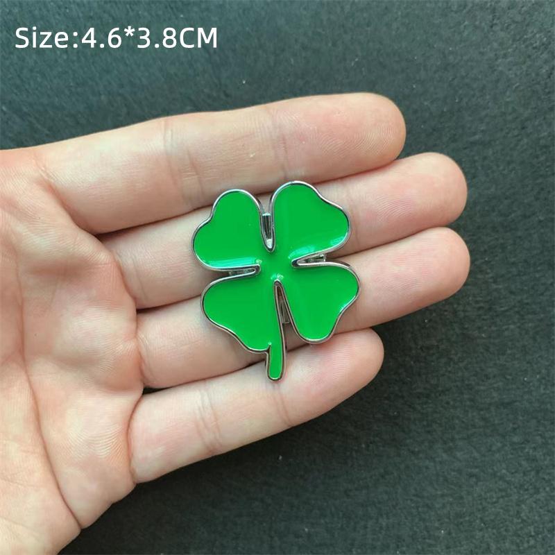 1Pc Car Metal Sticker Four-Leaf Clover Body Trim Side Label Lucky Grass Personality Sticker Car Tail Cover scratch Sticker
