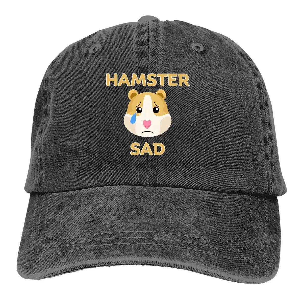 

Cute Baseball Caps Peaked Cap Sad Hamster Sun Shade Cowboy Hats for Men Trucker Dad Hat Adjustable