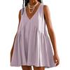 Casual Sports V-neck Loose Vest Dress