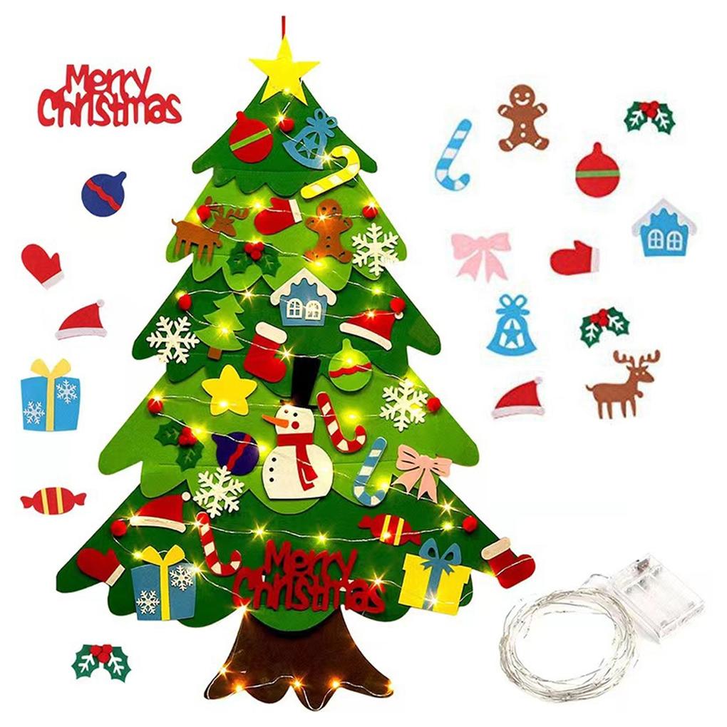 

Сделай сам фетровые украшения для елки снеговики чулки подвески для дома новогодние подвесные украшения рождественские гирлянды детские подарки 300 см