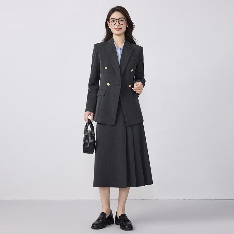 Women's College Style Blazer & Skirt Set