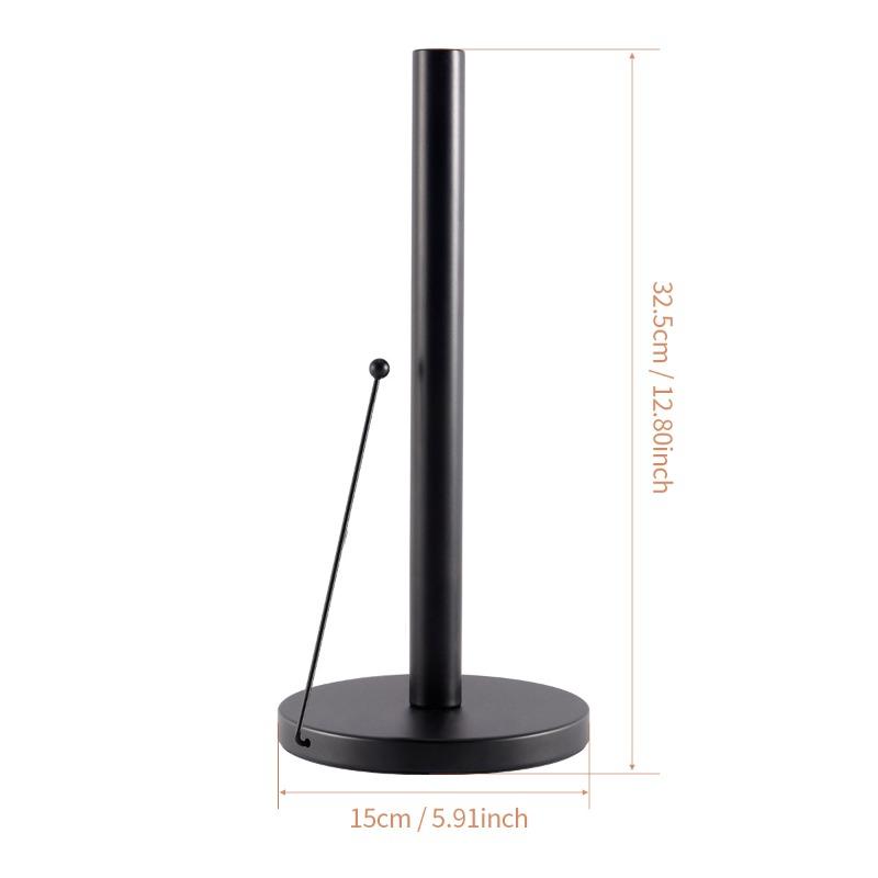 Space-Saving Roll Paper Stainless Steel Kitchen Holder Vertical Roll Paper Holder Cling Film Holder Tissue Storage Rack