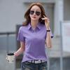 New Tshirt Cotton Pure Halfsleeved For Ladies With Collars Summer Sportswear Casual Lapel Shortsleeved Top